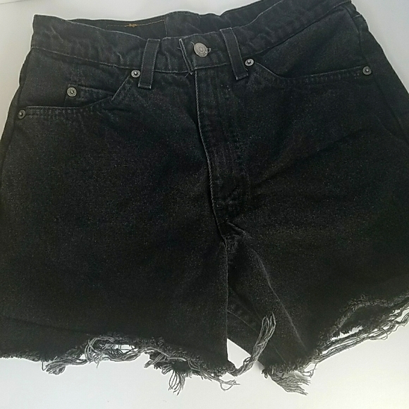 Vintage Levis 550 orange label cutoff denim shorts 1996 - Picture 5 of 8